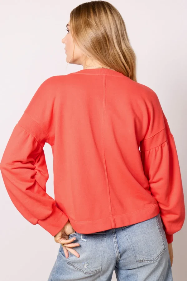 Samantha Puff Sleeve Sweatshirt