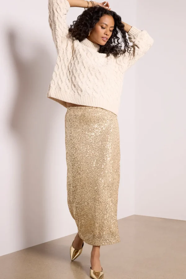 Saturn Sequin skirt