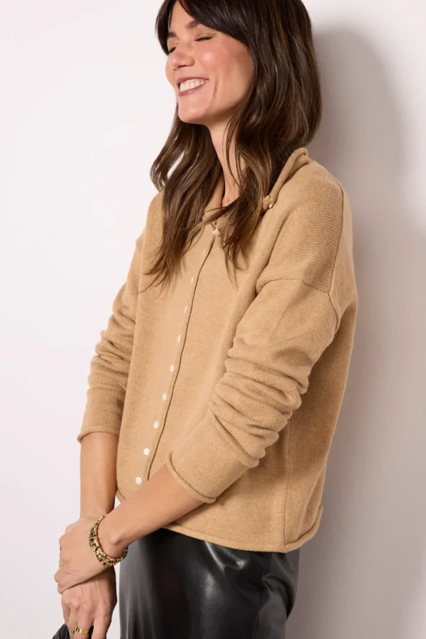 Taylor Roll Neck Cardigan