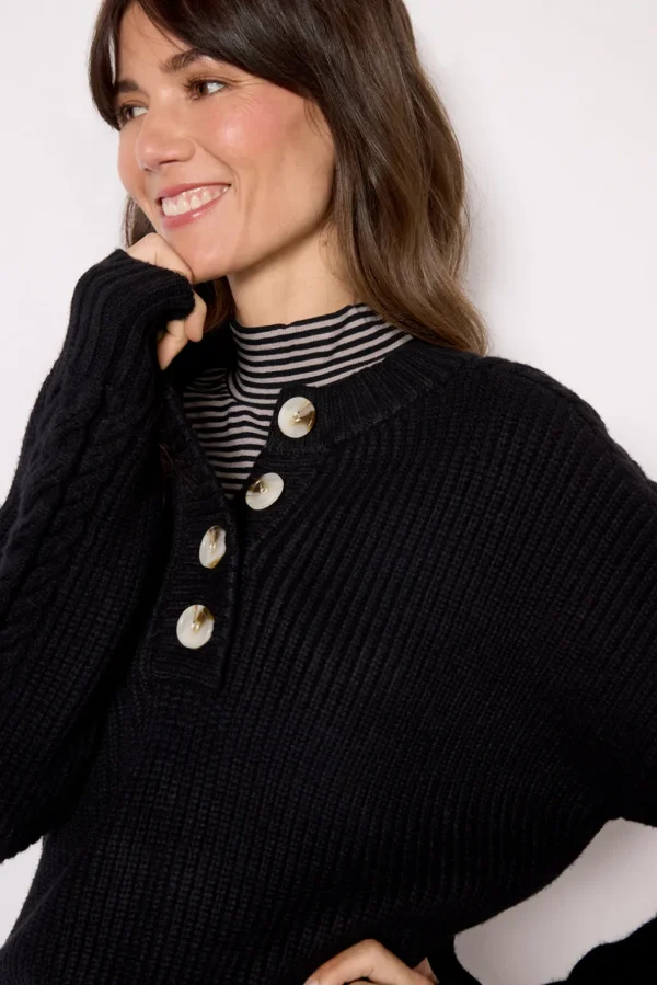 Vera Button Neck Sweater