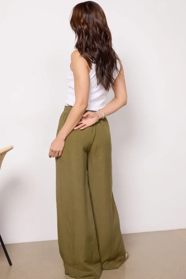 Wide Leg Linen Pant