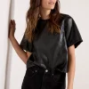 Zuri Faux Leather Tee