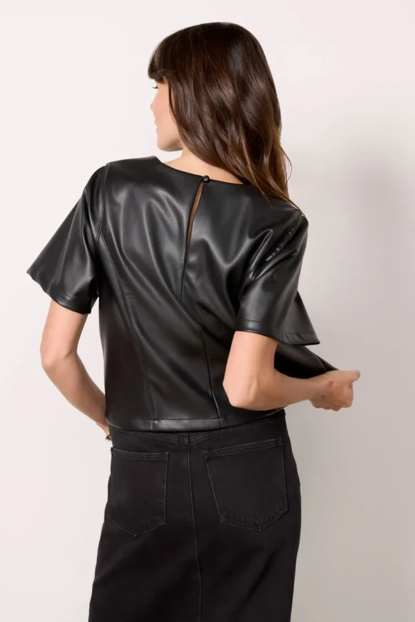 Zuri Faux Leather Tee